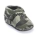 LIVEBOX Infant Baby Moccasins Soft Sole Army Camouflage Anti-Slip Tassels Prewalker Toddler Shoes (S: 0~6 Months, Camo Green)