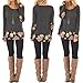 Vovotrade Women Elegant Floral Patchwork Casual Blouse Sweaters Ladies Long Sleeve T-Shirt Tops Sweatshirt