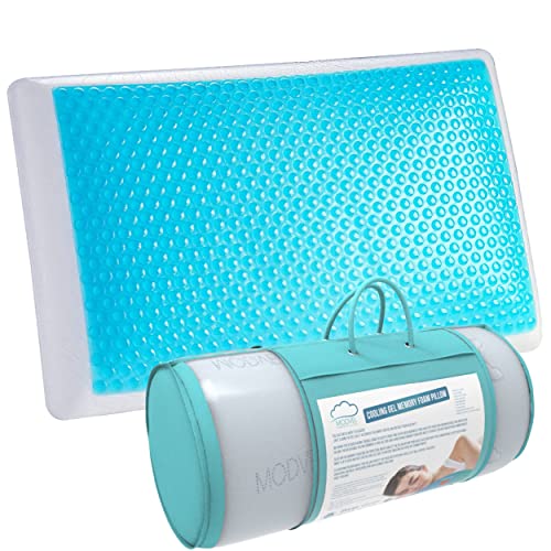 Modvel Gel Memory Foam Cooling Pillows Stomach Sleepers Orthopedic