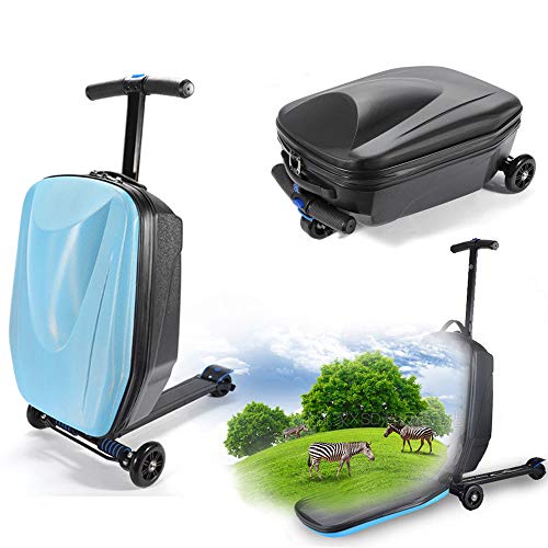 Luggage Scooter, 20’’ Foldable Multifunctional Scooter Suitcase with