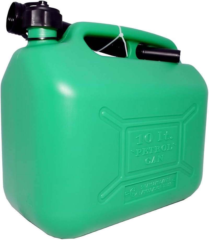 Hilka Tools 84809510 10L Plastic Fuel Can Green