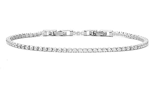 IVY TAILI Tennis Bracelets for Women Dainty 14K Gold Plated Cubic Zirconia Tennis Bracelet Sparkly Rhinestone Bracelet Simulated Diamond Bracelets Tennis Jewelry for Women Men