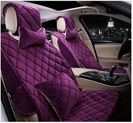 シートカバーyドウェインユニバーサルフィットフルセットショートぬいぐるみ暖かい生地車5シートフロントリア車 S 0549 Color B 通信販売