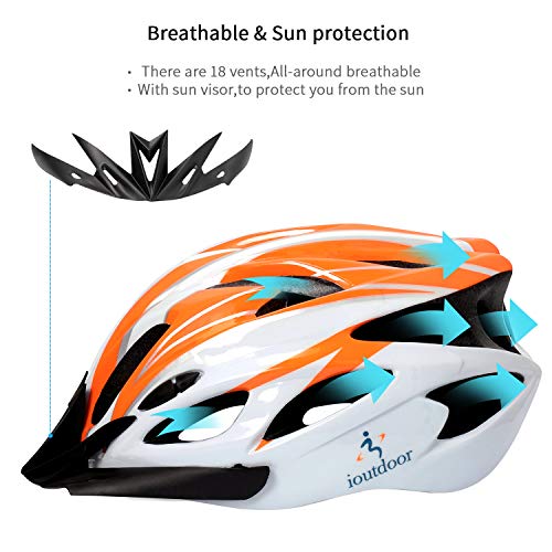 image for ioutdoor Road Bike Helmet with Free Sport Headband, CE Certified Adult