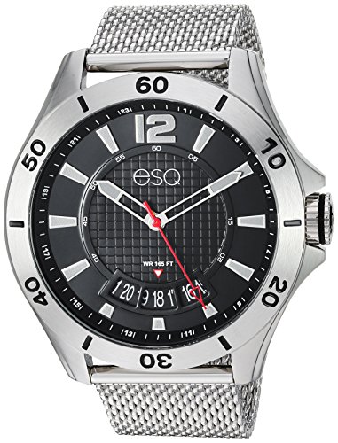 ESQ Men's 'Sport' Quartz Stainless Steel Casual Watch, Color:Silver-Toned (Model: 37ESQE18101A)