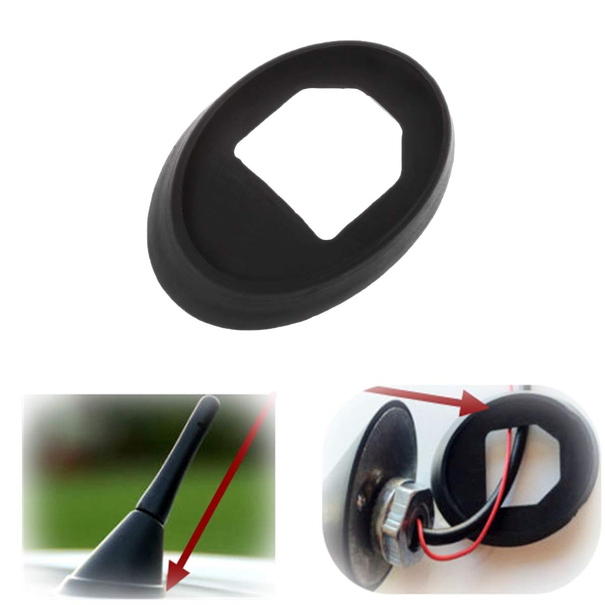 Antenna Base Rubber Gasket Seal For V/W V/olkswagen FOR B/ora for G/olf Mk4 for P/olo Black