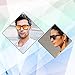 Polarized Sunglasses for Men Women Vintage Mens Sunglasses Rectangular Driving Sun Glasses