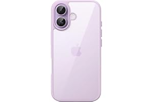 JETech Case for iPhone 17 6.3-Inch, Shockproof Phone Bumper Cover, Solid Color Matte TPU Frame, Anti-Scratch Clear Back (Lave