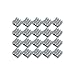 SogYupk 20 PCS mini Aluminum Chips VGA RAM Cooling Heatsinks heat sink cooler