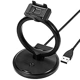 Zacro Fitbit Charge 2 Charger, Fitbit Charge 2 Charging Stand, Fitbit Charge 2 Charger Accessory, 2 in 1 Charger Stand for Fitbit Charge 2 and Universal Cell Phone-Black