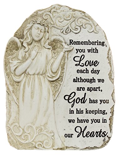 7.5 Inch tall Polystone Memorial Stone "Remembering you with love..."