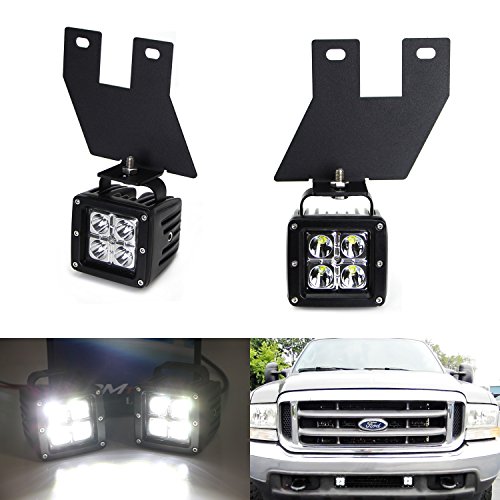 iJDMTOY Complete High Power LED Fog Lights For Ford F-250 F-350 F-450 Super Duty (1999-2004)