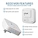 CallToU Wireless Caregiver Pager Calling System Door Chime Entrance Alert for Home Retail Store Business Plugin Receiver (Need to Be Paired with Transmitter Then The Unit can Work)