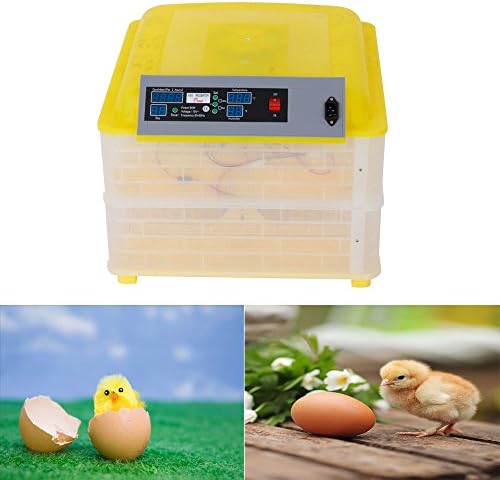 Automatic 96 eggs Digital Clear Egg Incubator Hatcher Turning Temperature Control For Quail, Chickens, Ducks, Pigeons Eggs (96 eggs)