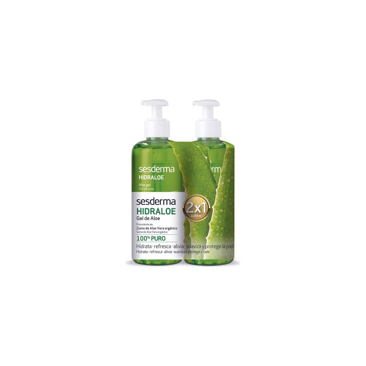 HIDRALOE GEL 100% PURO LOTE 2 x 250 ml