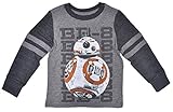 Star Wars Toddler Boys T-Shirt BB8 Droid Athletic Stripe Long Sleeve Jersey