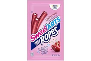 SweeTARTS Ropes, Cherry Punch Candy, 3 Ounce Pouch (Pack of 12)