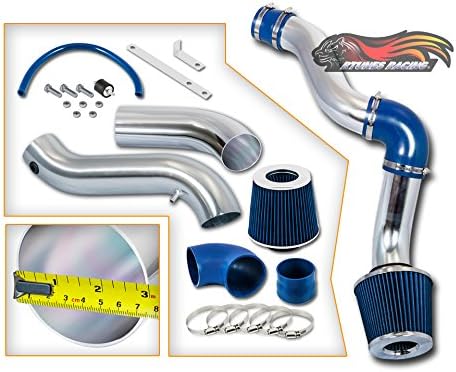 Rtunes Racing Cold Air Intake Induction Black / Red / Blue Filter Kit For 2005-2009 Dodge Magnum &amp; Charger 3.5L V6 (Blue)