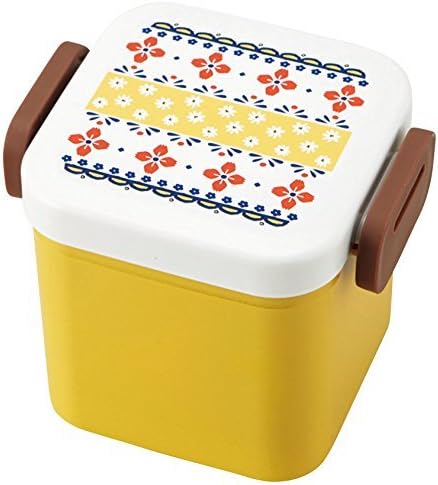 Lunch box Novi Square tight salad yellow 500ml