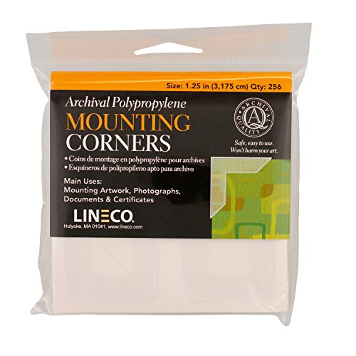 Lineco Self-Adhesive Polypropylene Mounting Corners - 1.25