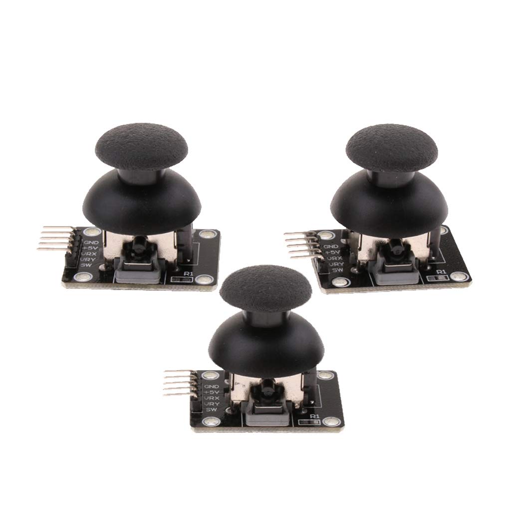 3 Pieces 10K Two Axis Mini Joystick Potentiometer Switch With Cap