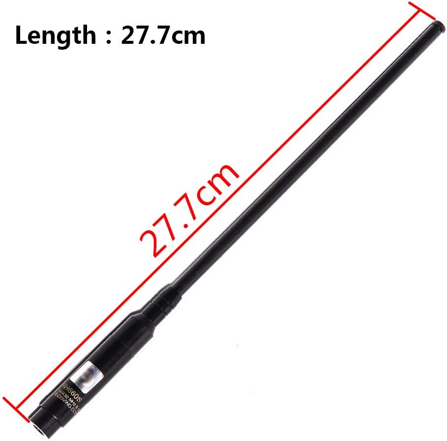 TengKo RH-660S SMA-Male Dual Band VHF UHF 144/430MHz Telescopic Antenna High Gain Two Way Radio Antenna for Wouxun KG-UV8D/9D Plus Walkie Talkie - Image 4