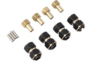RC Hex Hub, 4PCS RC Hex Hub Brass Wheels Extension for 1/18 RC Crawler