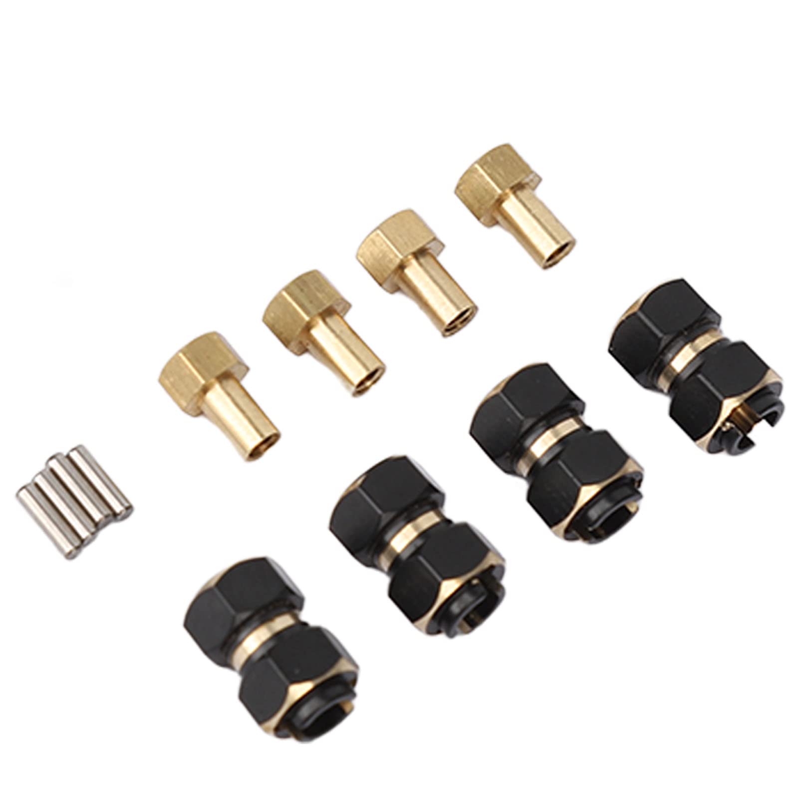 Dilwe RC Hex Hub, 4PCS RC Hex Hub Brass Wheels Extension for TRX4m 1/18 RC Crawler