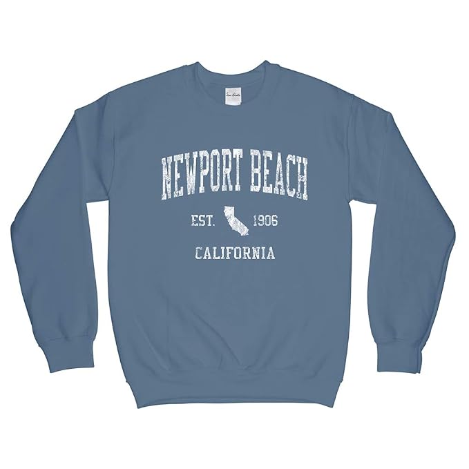 Newport Beach California Ca Sweatshirt Vintage Athletic