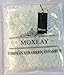 Moxeay® Women Bikini Swimwear Cover up Mesh Hollow Out Lace Crochet Dress (One Size, White)
