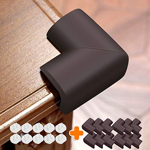 Baby-Proofing-Corner-Protector-12-Pack-NBR-Material-Thickening-Brown-Corner-Guards-for-Furniture-Desk-Child-Safety-Corner-Bumper-Table-Corner-Covers-for-Kids