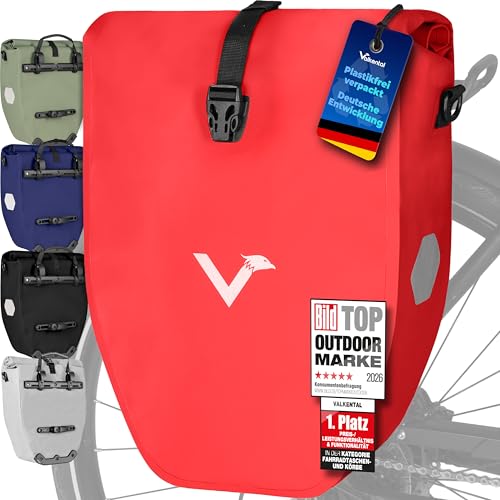 Valkental Gepäckträgertasche, Wasserdicht & Abschließbar