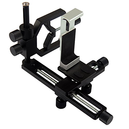 SVBONY Universal Mobile Phone Adapter Camera Spotting Scope Astronomy Telescope Mount 1.25" to 2" Biaxial Trimming for Bird Watching Shooting Hunting