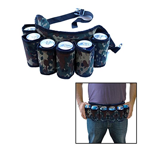 Toy Cubby Camouflage Adjustable Soda and Beer Holster Belt, Holds  Beverages