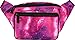 Fanny Pack Belt Bag I Mens Fanny Packs for Women - Crossbody Bag Bum bag Waist Bag Waist Pack -For Halloween costumes, for Hiking, Running, Travel, Waterproof and more (Galaxy Pink & Purple)