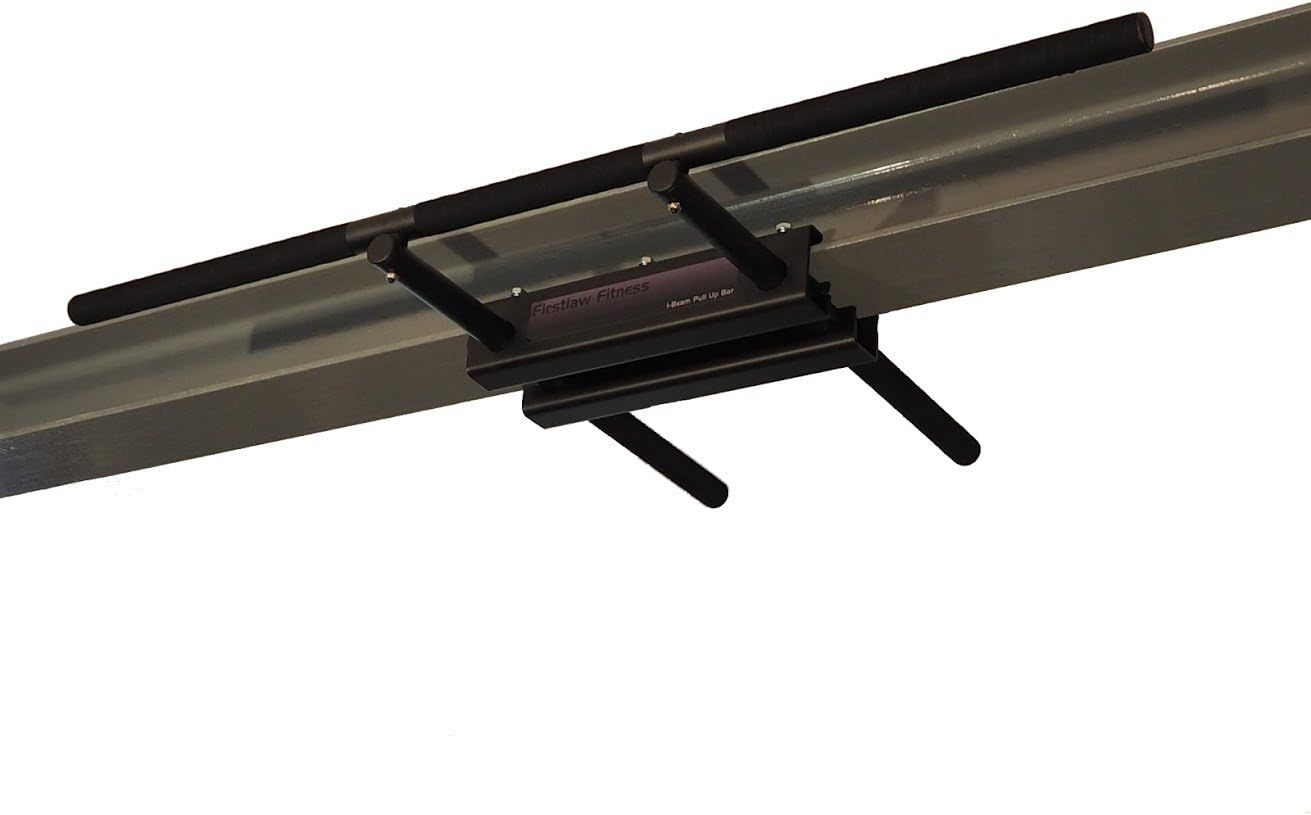 Firstlaw Fitness - 600 LBS Weight Limit - I-Beam Pull Up Bar - Straight Long Bar Grip Tape - Made in The USA!