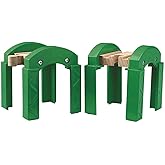BRIO World – 33253 Stacking Railway Supports | Build Bridges, Tunnels, and Highways | Compatible with All BRIO Train Sets | P