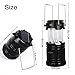 Rechargeable Camping Lantern- Solar Charging Camp LED Lantern- Collapsible Camping Flashlights for Backpacking Emergencies, Camping, Reading, Hurricanes, Outages, Storms