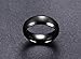 Zealmer Men's 6mm Matte Brushed Black Titanium Ring Size 8