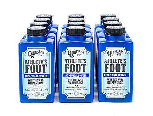 Quinsana Athlete’s Foot Anti-fungal Powder – Twelve 3-oz Bottles