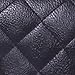 HDE Quilted Crossbody Handbag with Metal Chain Strap (Black)