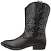 Deer Stags Girls Ranch Western Boot, Black, 11 Little Kid