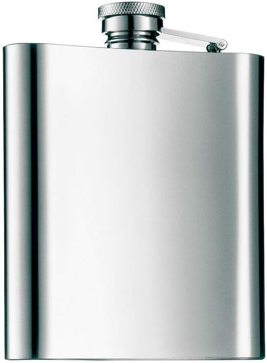 WMF Manhattan Flachmann 200 ml, 20cl, Cromargan Edelstahl mattiert, 13 x 10 cm, Geschenkidee