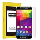 SPARIN BLU Advance 5.0 Screen Protector, [0.3mm / 2.5D] [High Definition] [Anti Scratch] [Bubble Free] Tempered Glass Screen Protector for BLU Advance 5.0