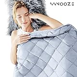 sSnooze Weighted Blanket 15 lbs 2019 - Weighted Blanket for Kids - Weighted Blanket for Adults - Heavy Blanket - Blanket with Premium Quality Can Help Fall Asleep Faster - Best Relaxation Gifts  