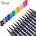 Dual Tip Watercolor Markers - Brush Colored Pens for Adult&Kids Coloring Books, Fine&Brush Tip,Pack of 12