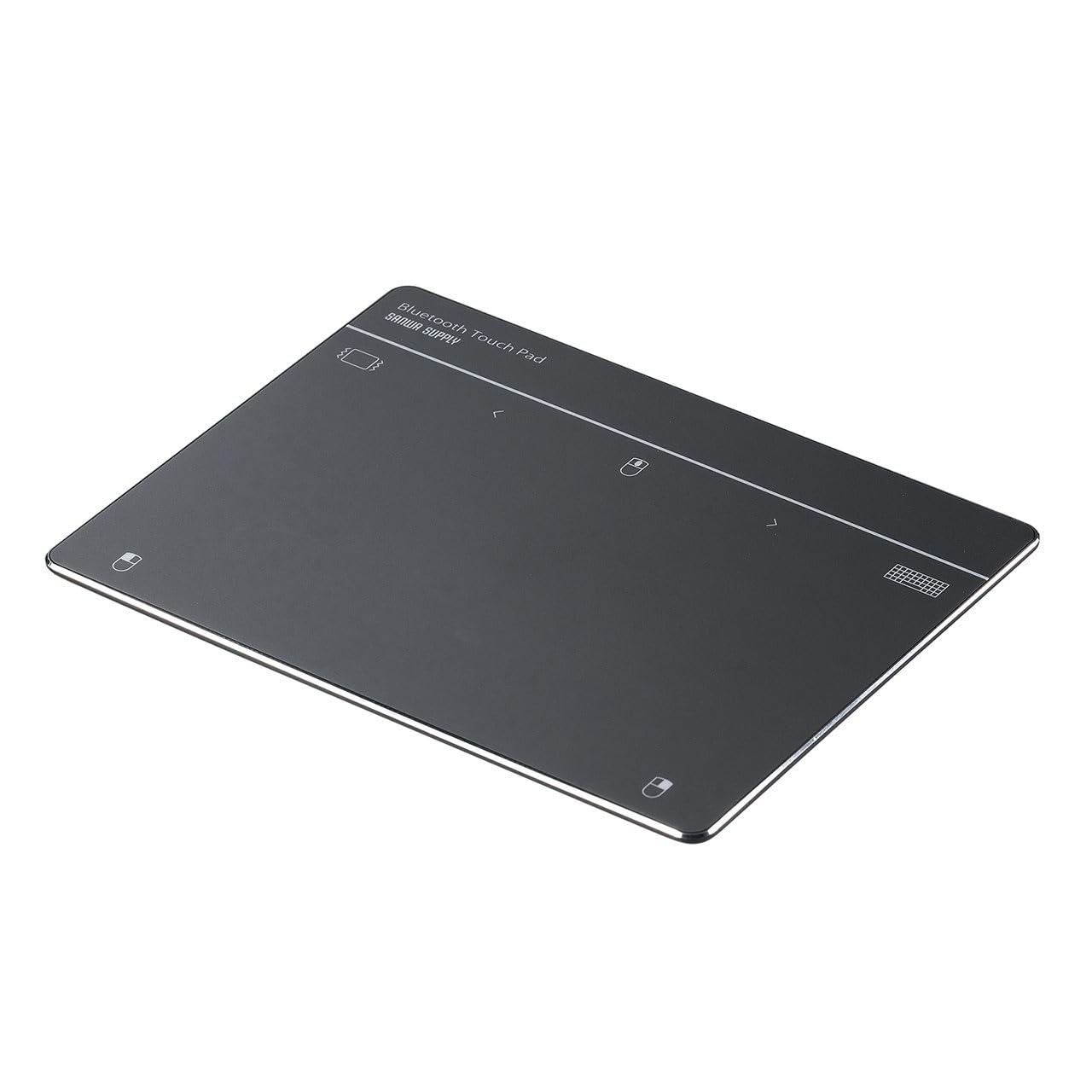 サンワダイレクト トラックパッド Bluetooth/有線 2WAY 振動機能 充電式 薄型 高精度 ジェスチャー操作 Windows専用 タッチパッド マウス ワイヤレス ガンメタリック 400-MABTY201GM商品画像