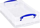 Really Useful Box 4 Litre Clear Plastic Storage Box Pack of 4 view 4