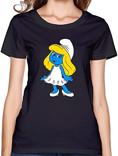 Smurf Ette Womens T Shirt Black