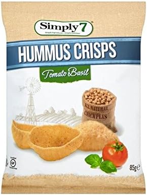 Simply7 Hummus Chips Tomato Basil 85g - Pack of 6